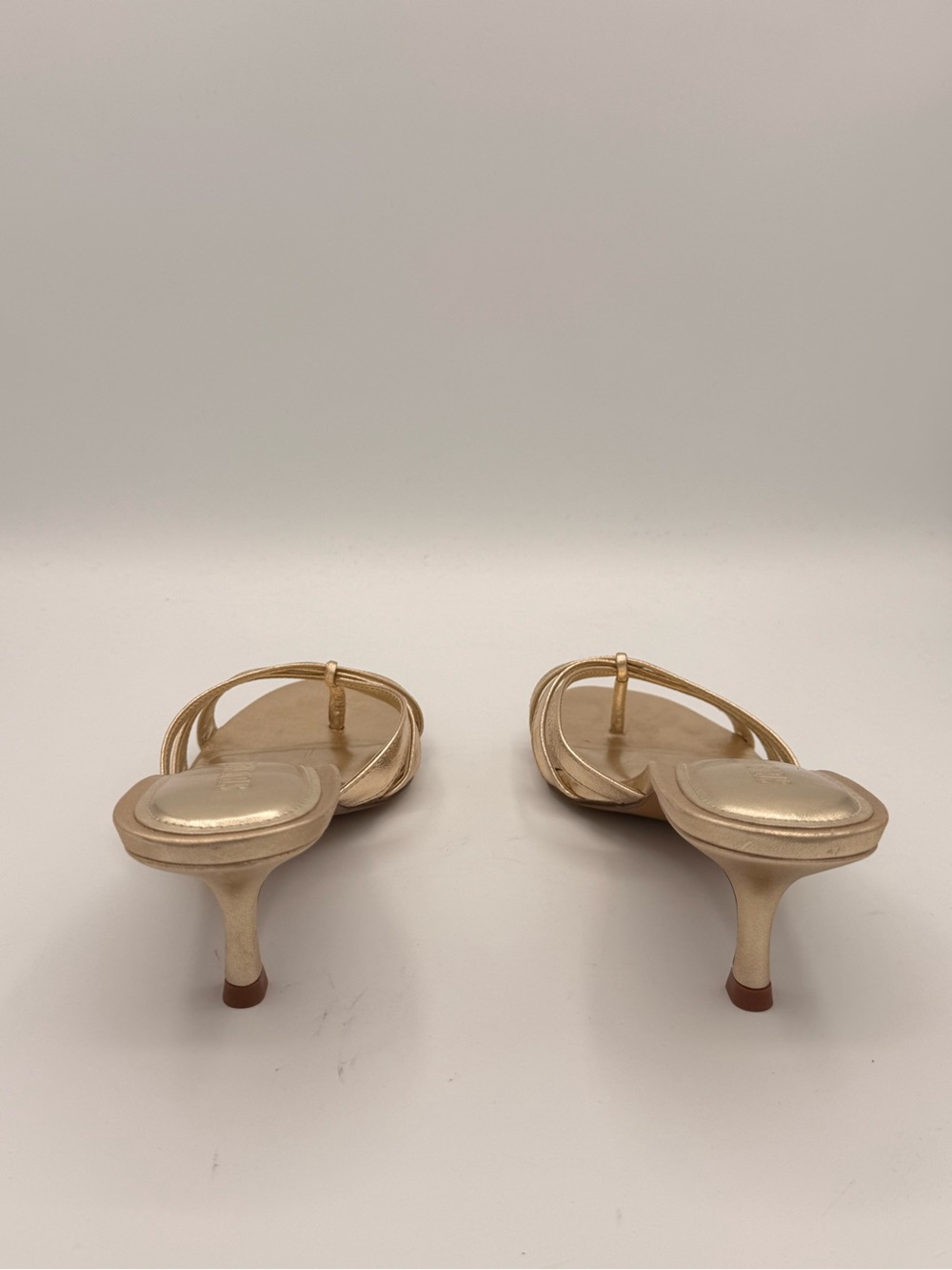STEVE MADDEN CARY DRESS SANDALS IN GOLD | SLIGHTLY USED - Picture 7 of 11
